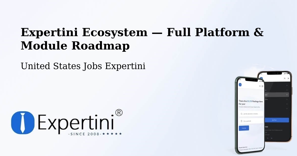 Expertini Ecosystem — Full Platform & Module Roadmap – Ramsey